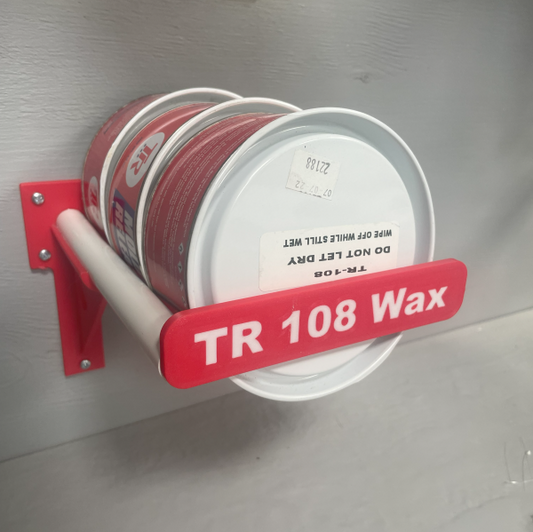 Wax Tin Holder Bracket Red