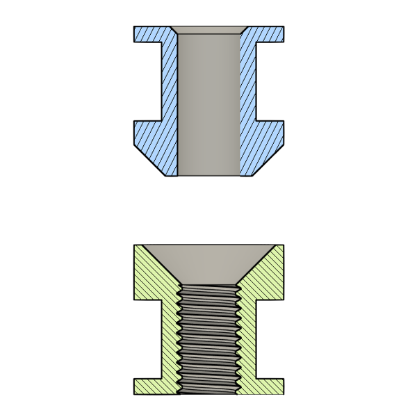 Threaded Female Clamp Set