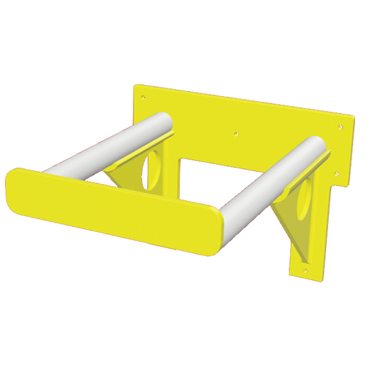 Wax Tin Bracket Holder Yellow Blank